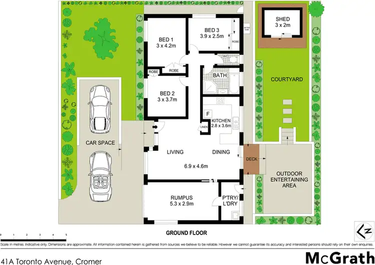 Floorplan of Homely house listing, 41A Toronto Avenue, Cromer NSW 2099
