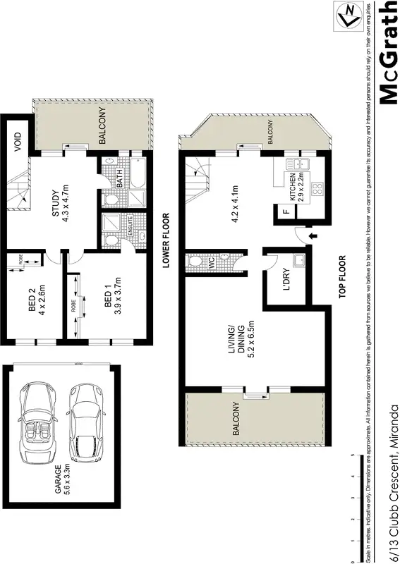 Floorplan of Homely apartment listing, 6/13 Clubb Crescent, Miranda NSW 2228