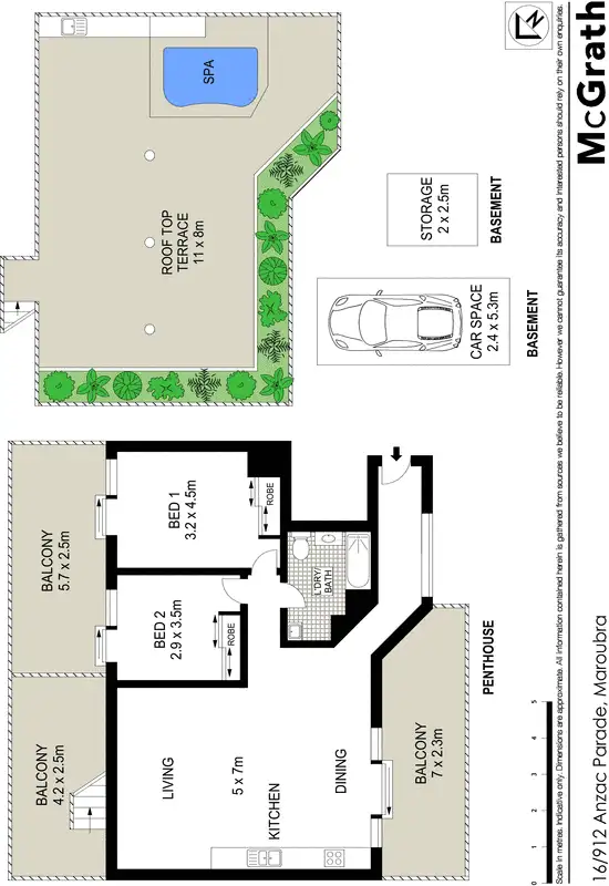Floorplan of Homely apartment listing, 16/912 Anzac Parade, Maroubra NSW 2035