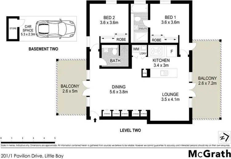 Floorplan of Homely townhouse listing, 201/1 Pavilion Drive, Little Bay NSW 2036