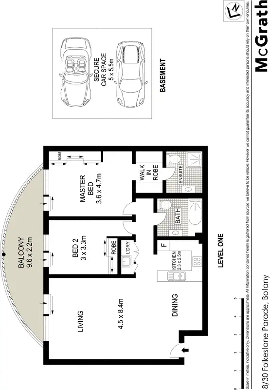 Floorplan of Homely apartment listing, 8/30 Folkestone Parade, Botany NSW 2019
