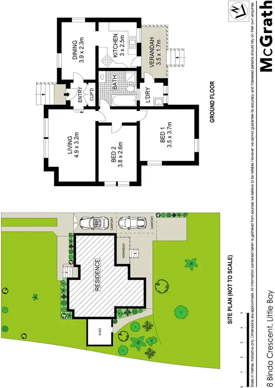 Floorplan of Homely house listing, 8 Binda Crescent, Little Bay NSW 2036