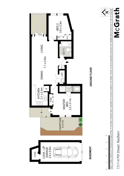 Floorplan of Homely apartment listing, 17/114 Pitt Street, Redfern NSW 2016
