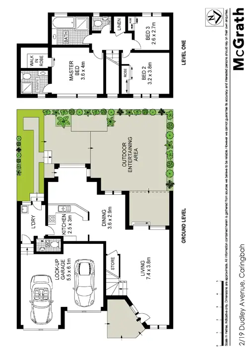 Floorplan of Homely townhouse listing, 2/19 Dudley Avenue, Caringbah NSW 2229