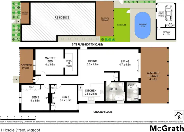 Floorplan of Homely house listing, 1 Hardie Street, Mascot NSW 2020