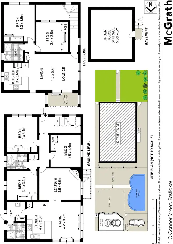 Floorplan of Homely house listing, 1 O'Connor Street, Eastlakes NSW 2018