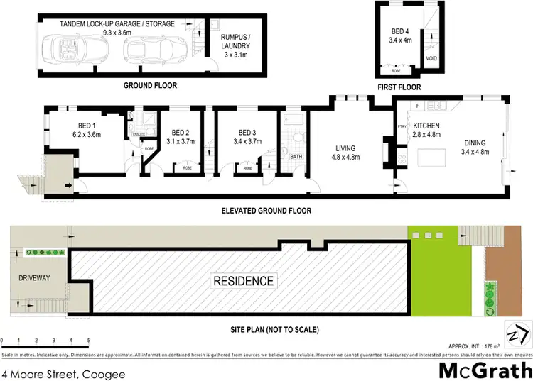 Floorplan of Homely house listing, 4 Moore Street, Coogee NSW 2034