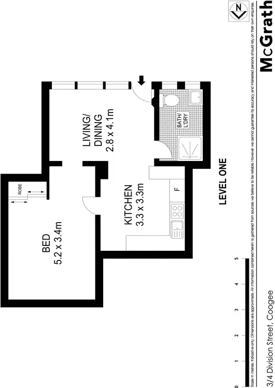 Floorplan of Homely apartment listing, 3/4 Division Street, Coogee NSW 2034