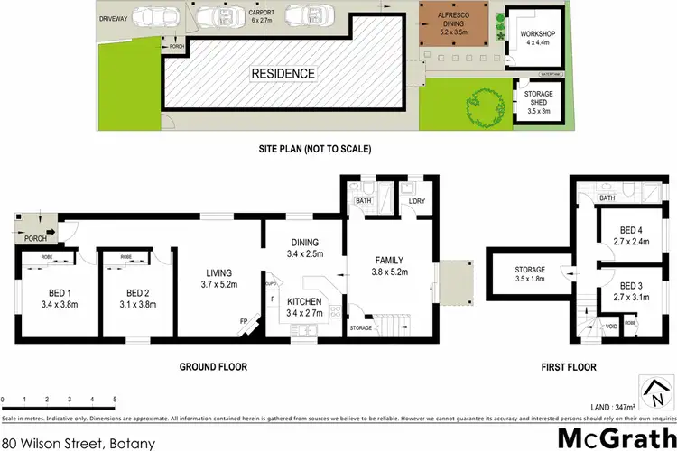 Floorplan of Homely house listing, 80 Wilson Street, Botany NSW 2019