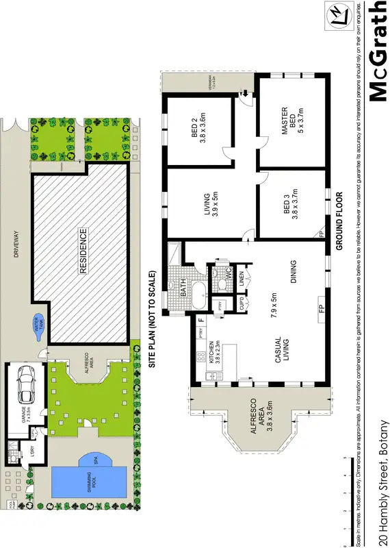 Floorplan of Homely house listing, 20 Hambly Street, Botany NSW 2019