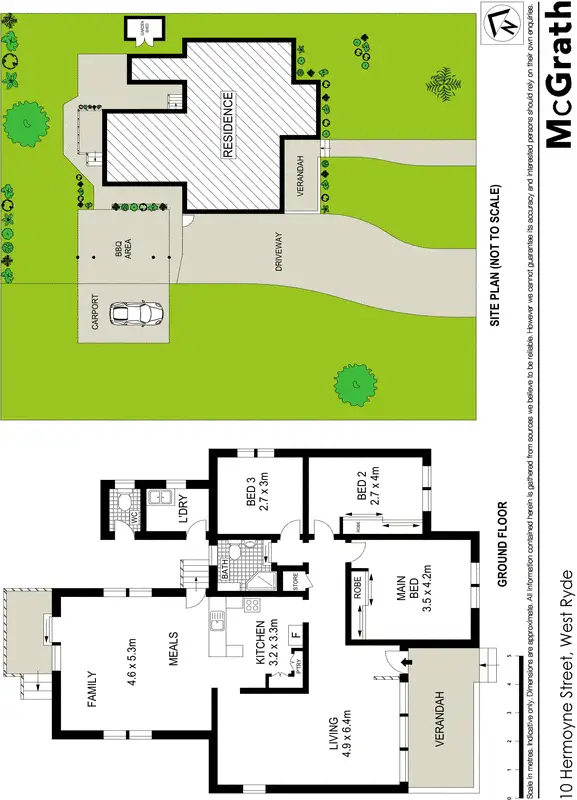 Floorplan of Homely house listing, 10 Hermoyne Street, West Ryde NSW 2114
