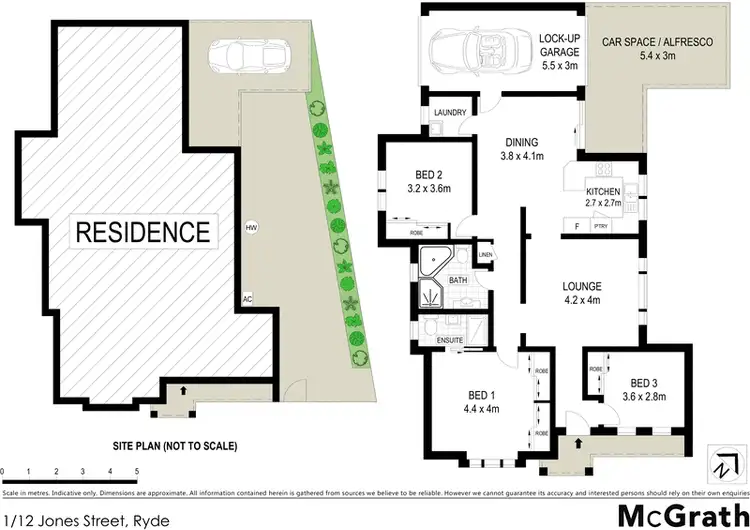 Floorplan of Homely villa listing, 1/12 Jones Street, Ryde NSW 2112