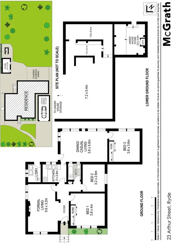 Floorplan of Homely house listing, 23 Arthur Street, Ryde NSW 2112