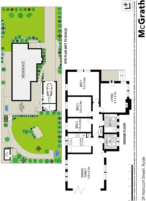 Floorplan of Homely house listing, 29 Hancott Street, Ryde NSW 2112