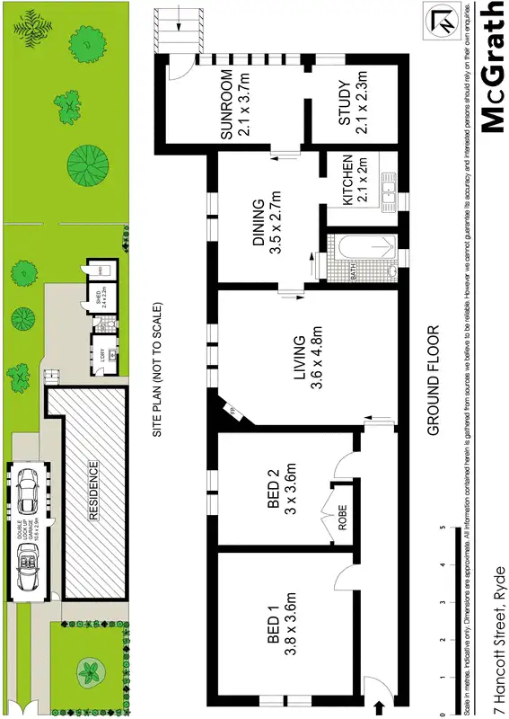 Floorplan of Homely house listing, 7 Hancott Street, Ryde NSW 2112