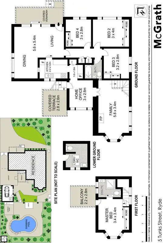 Floorplan of Homely house listing, 5 Tunks Street, Ryde NSW 2112