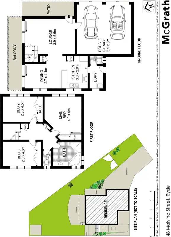 Floorplan of Homely house listing, 48 Malvina Street, Ryde NSW 2112