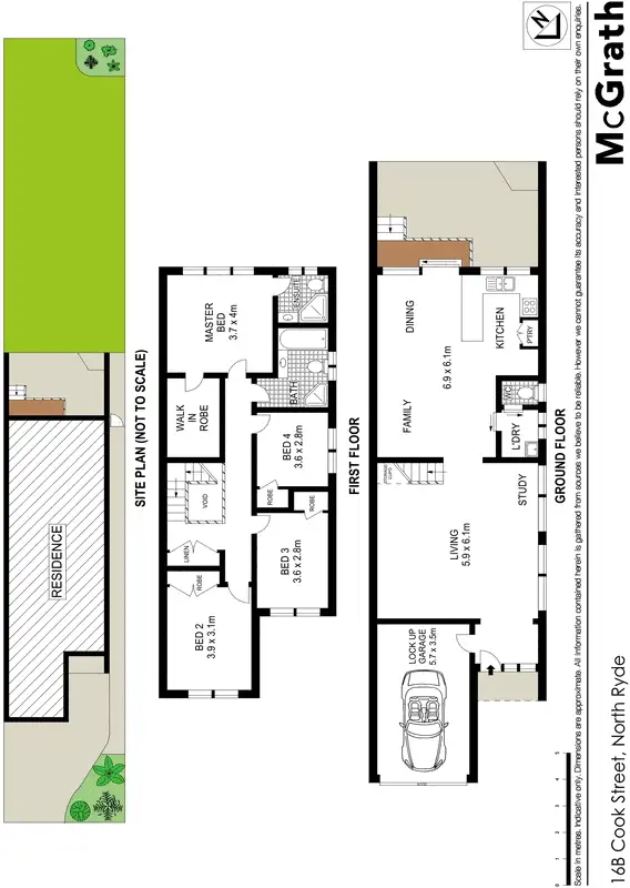 Floorplan of Homely house listing, 16B Cook Street, North Ryde NSW 2113