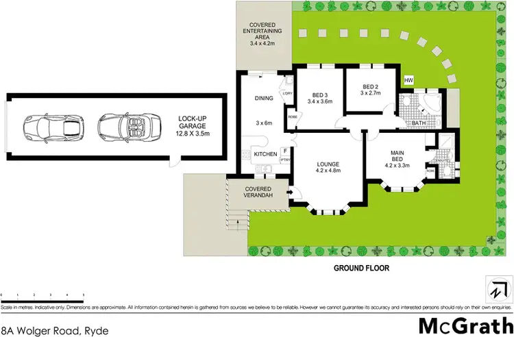 Floorplan of Homely semi-detached listing, 8A Wolger Road, Ryde NSW 2112