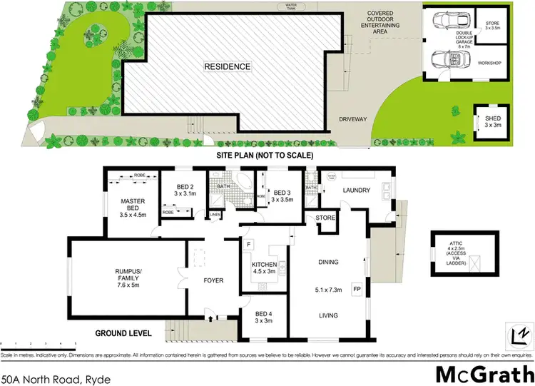 Floorplan of Homely house listing, 50A North Road, Ryde NSW 2112