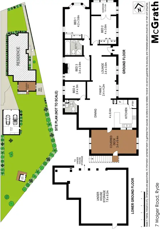 Floorplan of Homely house listing, 7 Wolger Road, Ryde NSW 2112