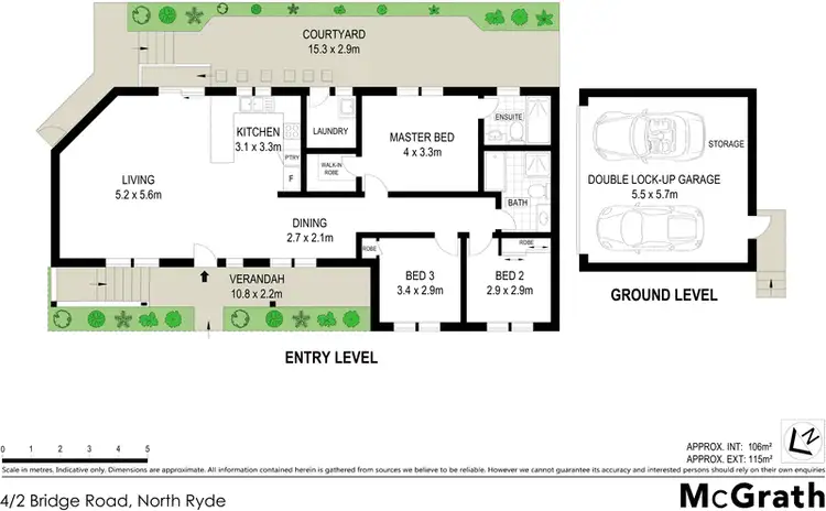 Floorplan of Homely villa listing, 4/2 Bridge Road, North Ryde NSW 2113