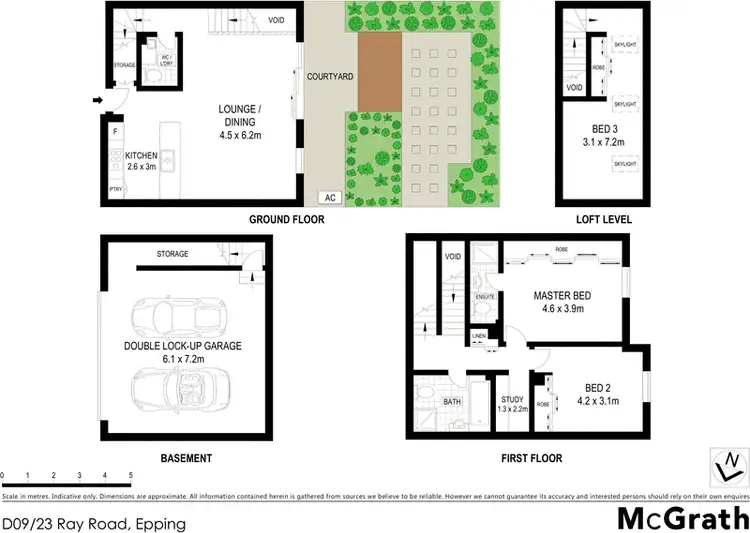 Floorplan of Homely townhouse listing, D09/23 Ray Road, Epping NSW 2121