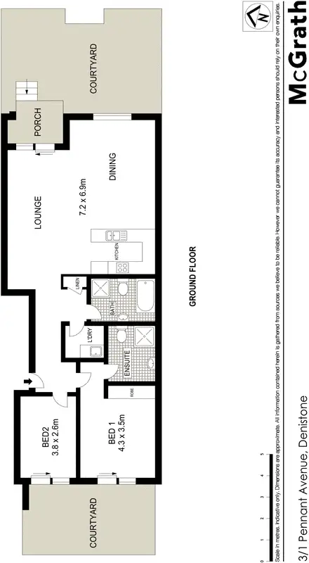 Floorplan of Homely townhouse listing, 3/1 Anzac Avenue, Denistone NSW 2114