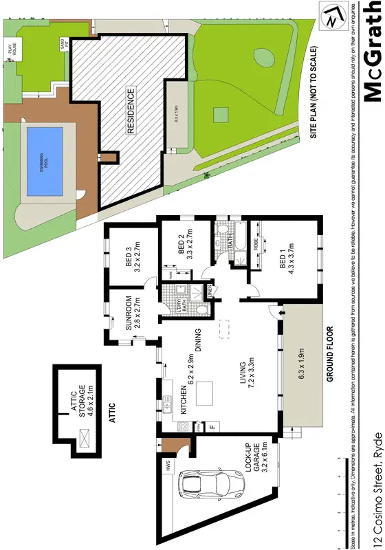 Floorplan of Homely house listing, 12 Cosimo Place, Ryde NSW 2112
