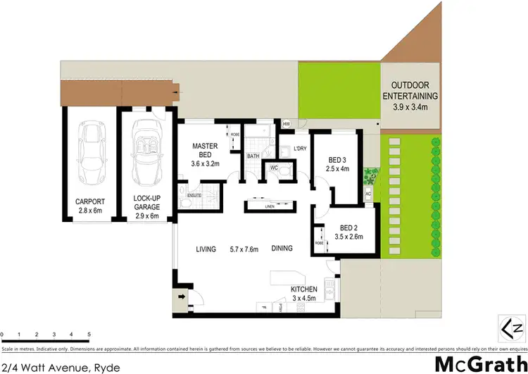 Floorplan of Homely villa listing, 2/4 Watt Avenue, Ryde NSW 2112