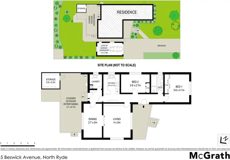 Floorplan of Homely house listing, 5 Beswick Avenue, North Ryde NSW 2113