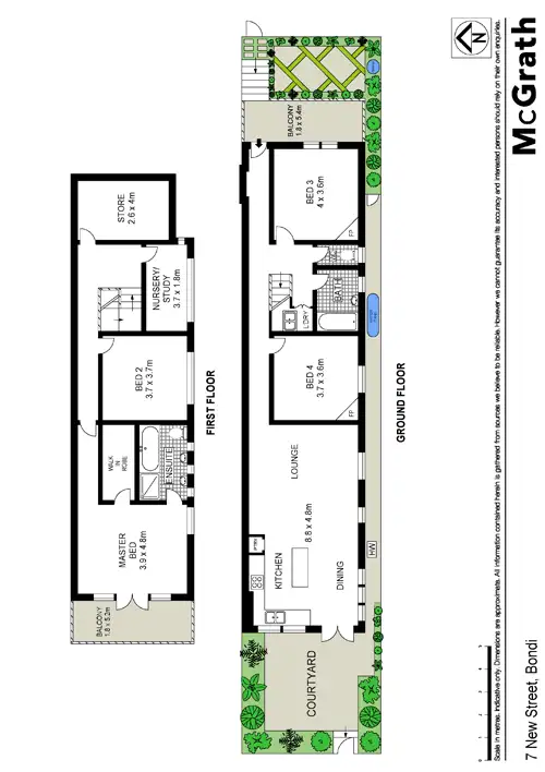 Floorplan of Homely house listing, 7 New Street, Bondi NSW 2026