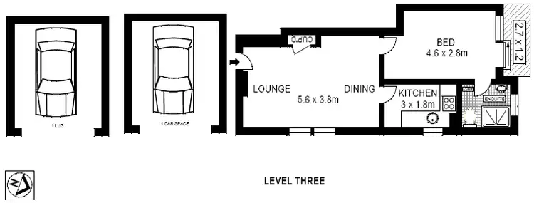 Floorplan of Homely apartment listing, 11/5 Rocklands Road, Wollstonecraft NSW 2065