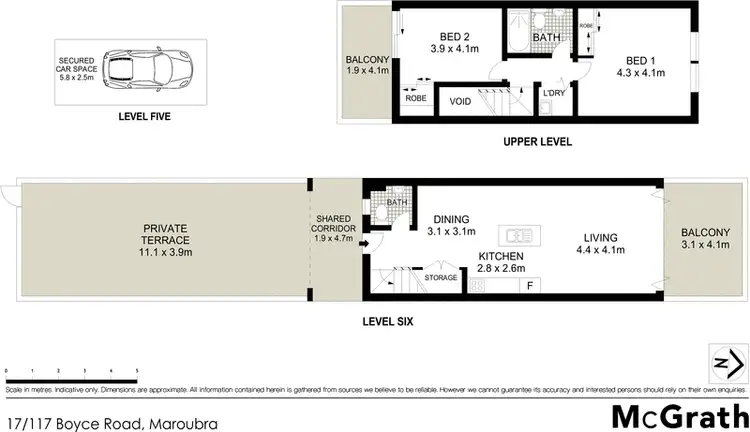 Floorplan of Homely apartment listing, 17/117 Boyce Road, Maroubra NSW 2035