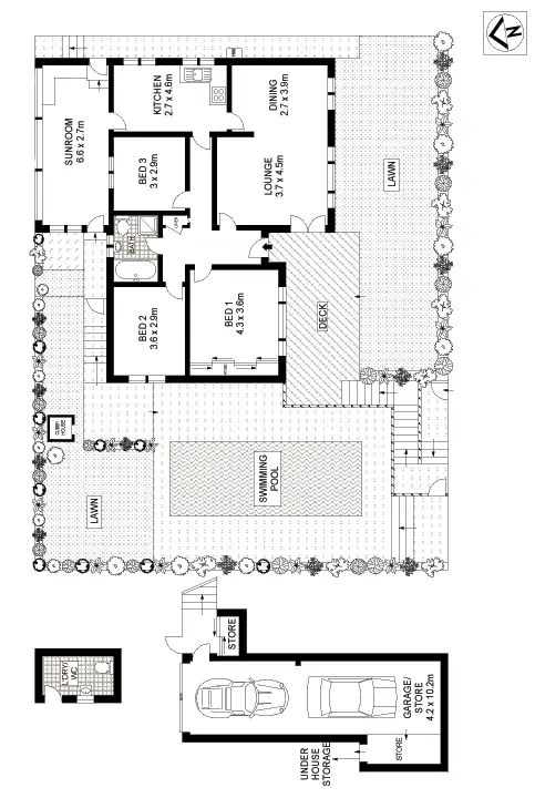 Floorplan of Homely house listing, 351 Alison Road, Coogee NSW 2034