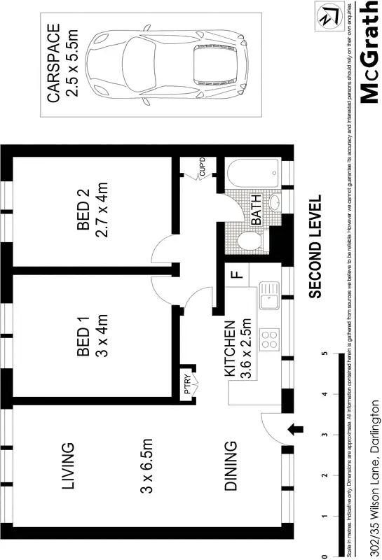 Floorplan of Homely apartment listing, 302/35 Wilson Lane, Darlington NSW 2008