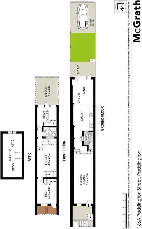 Floorplan of Homely house listing, 166A Paddington Street, Paddington NSW 2021