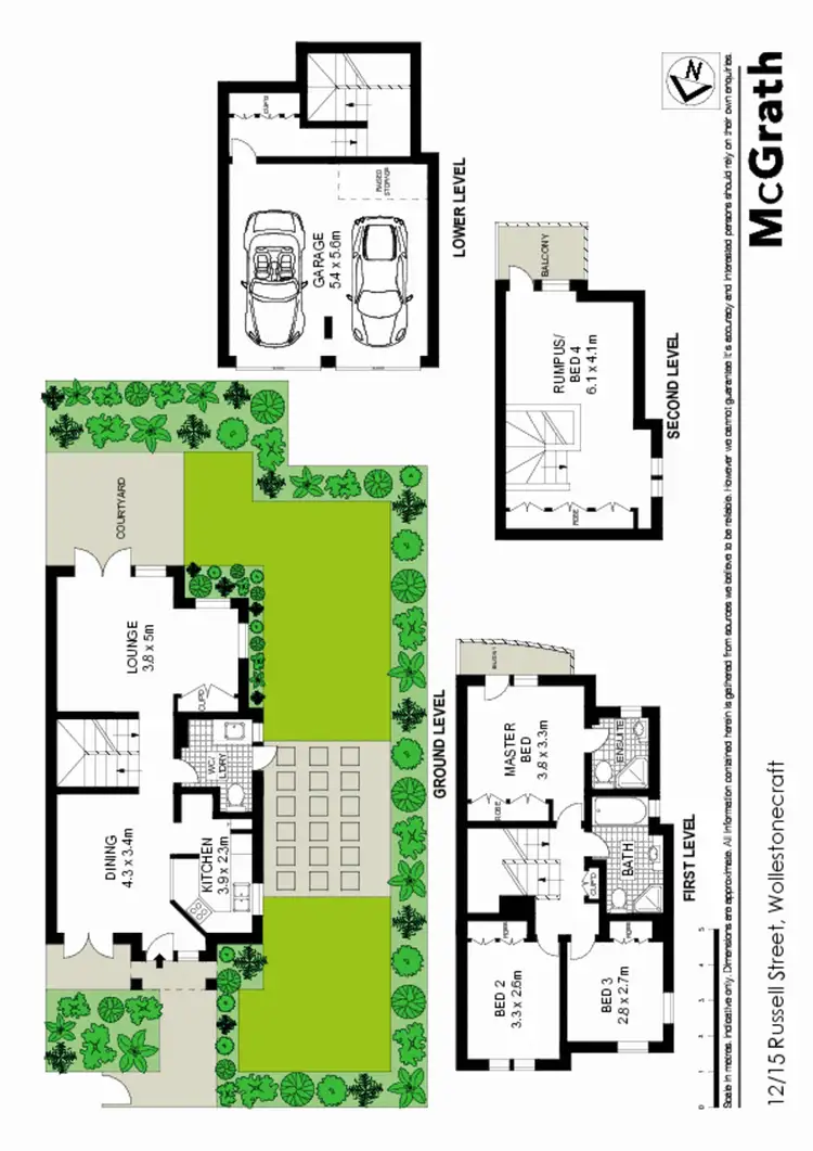 Floorplan of Homely townhouse listing, 12/15 Russell Street, Wollstonecraft NSW 2065