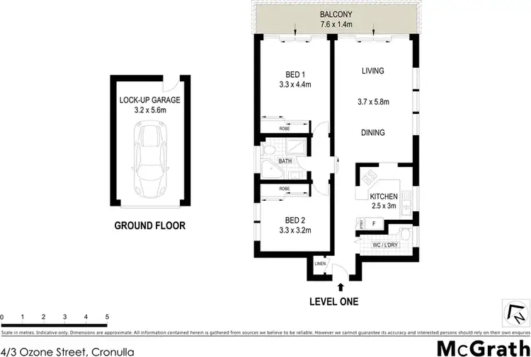Floorplan of Homely apartment listing, 4/3 Ozone Street, Cronulla NSW 2230