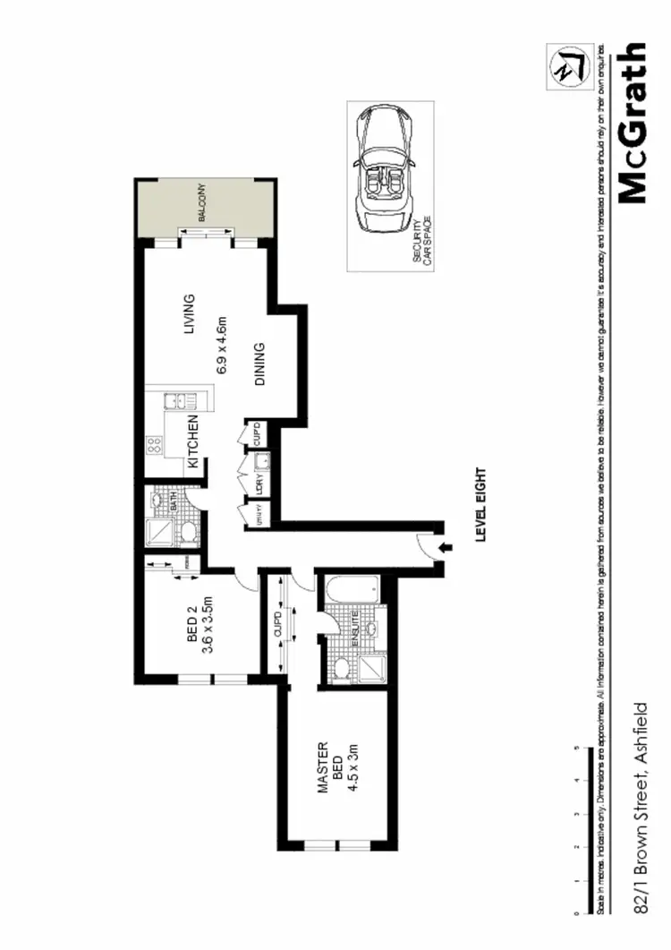 Floorplan of Homely apartment listing, 82/1 Brown Street, Ashfield NSW 2131