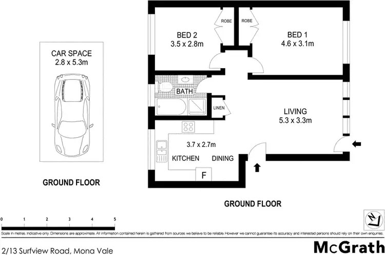 Floorplan of Homely apartment listing, 2/13 Surfview Road, Mona Vale NSW 2103