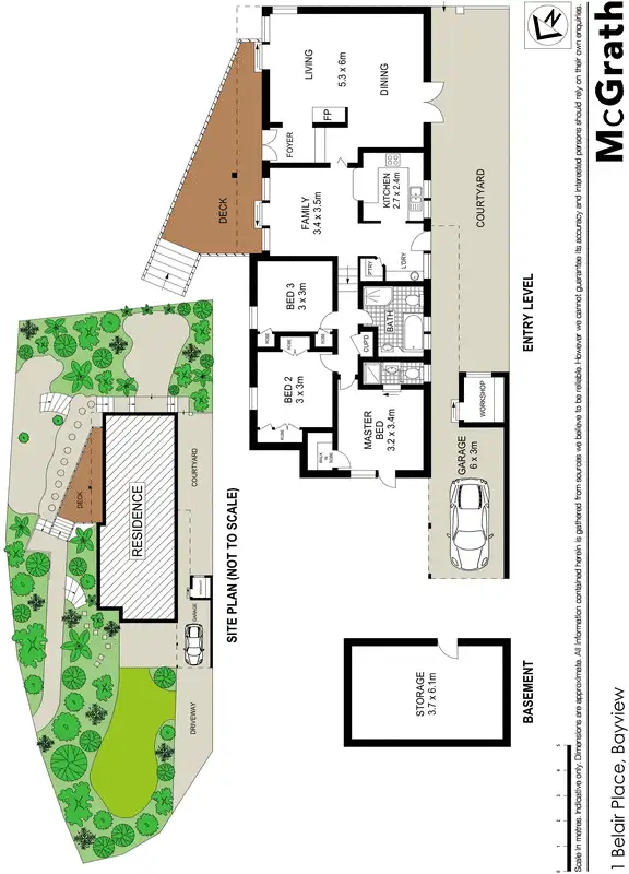 Floorplan of Homely house listing, 1 Belair Place, Bayview NSW 2104