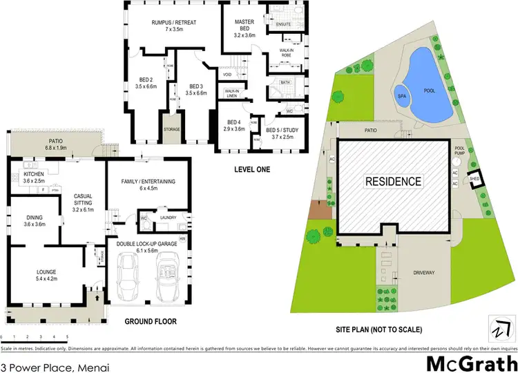 Floorplan of Homely house listing, 3 Power Place, Menai NSW 2234