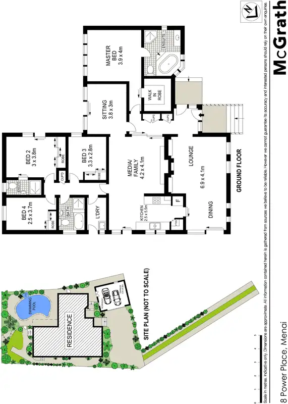 Floorplan of Homely house listing, 8 Power Place, Menai NSW 2234