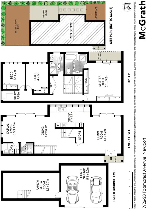 Floorplan of Homely townhouse listing, 9/26 Foamcrest Avenue, Newport NSW 2106