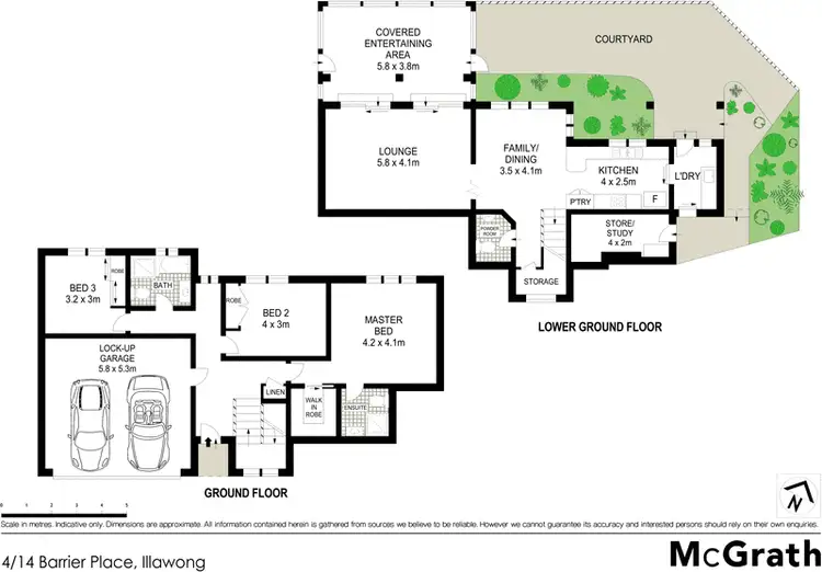Floorplan of Homely townhouse listing, 4/14 Barrier Place, Illawong NSW 2234