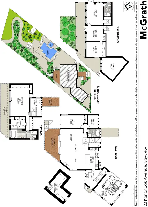 Floorplan of Homely house listing, 20 Kananook Avenue, Bayview NSW 2104