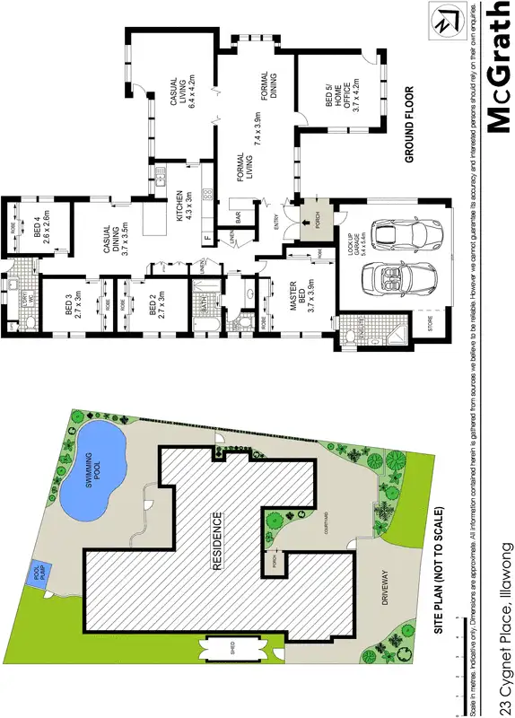 Floorplan of Homely house listing, 23 Cygnet Place, Illawong NSW 2234