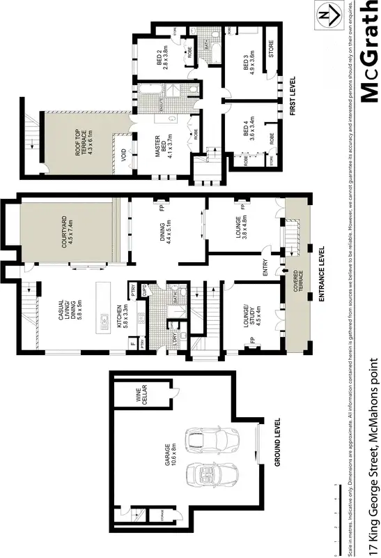 Floorplan of Homely house listing, 17 King George Street, Mcmahons Point NSW 2060