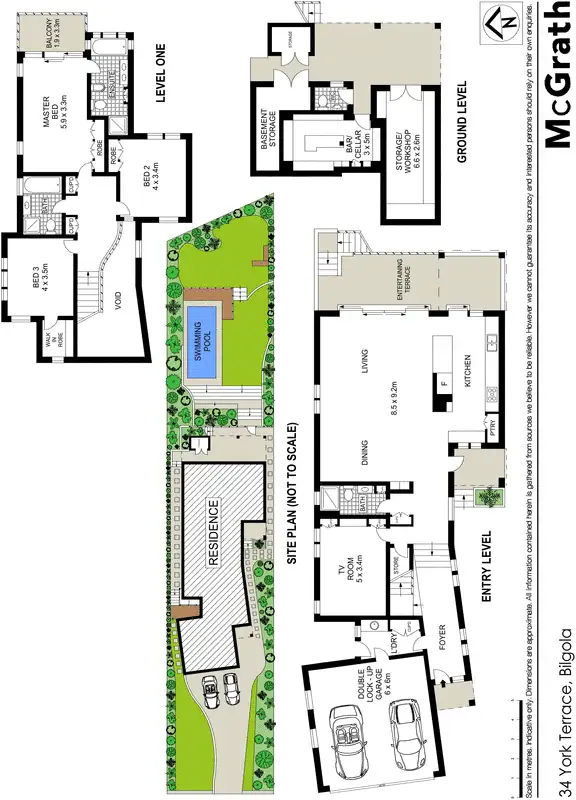 Floorplan of Homely house listing, 34 York Terrace, Bilgola Plateau NSW 2107